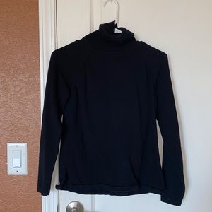 Black turtleneck sweater (100% cotton)
